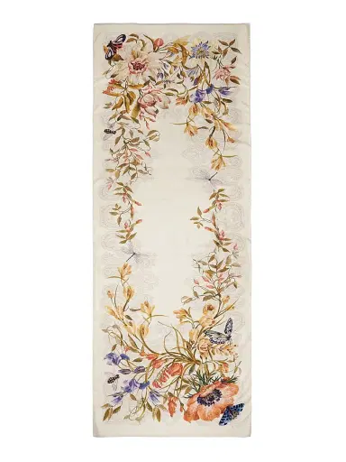 Etro Women's Orfeo Floral-Print Silk Scarf - Multi Beige | Thumbnail 1 Etro Women's Orfeo Floral-Print Silk Scarf - Multi Beige | Thumbnail 1