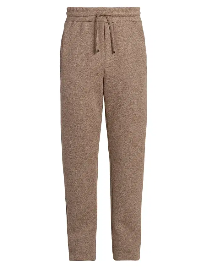 Etro Men's Paisley Straight-Leg Joggers - Bicolour