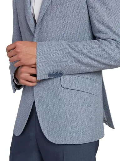 Etro Men's Chevron Single-Breasted Sport Jacket - Azzurro - Size 46 | Thumbnail 6 Etro Men's Chevron Single-Breasted Sport Jacket - Azzurro - Size 46 | Thumbnail 6