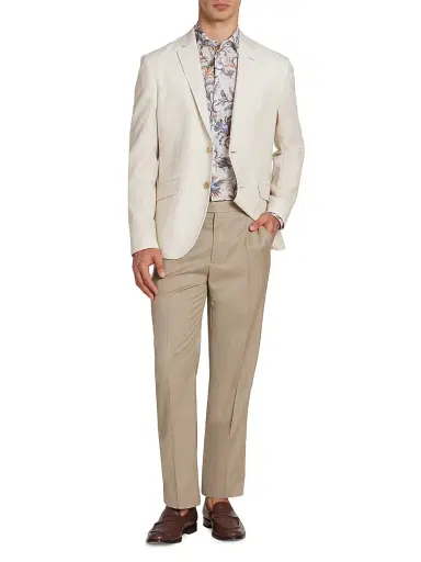 Etro Men's Pinstripe Cotton Sport Jacket | Thumbnail 2 Etro Men's Pinstripe Cotton Sport Jacket | Thumbnail 2