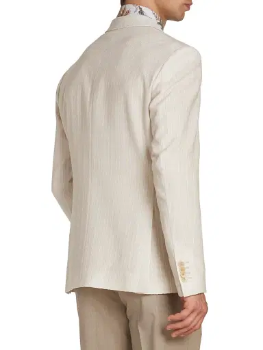 Etro Men's Pinstripe Cotton Sport Jacket | Thumbnail 5 Etro Men's Pinstripe Cotton Sport Jacket | Thumbnail 5