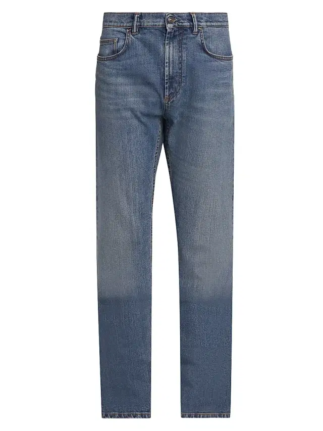 Men's Stretch Light Stone Slim-Straight Jeans - Medium Blue