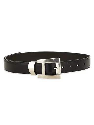Versace Women's Leather Belt - Black Palladium | Thumbnail 1