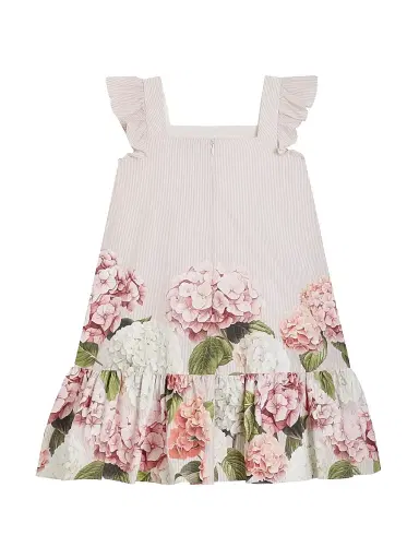 Dolce & Gabbana Little Girl's & Girl's Hydrangea Striped Dress | Thumbnail 2 Dolce & Gabbana Little Girl's & Girl's Hydrangea Striped Dress | Thumbnail 2