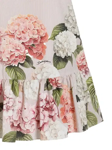 Dolce & Gabbana Little Girl's & Girl's Hydrangea Striped Dress - Roselline - Size 14 | Thumbnail 5