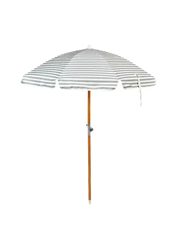 Seagrass Stripe Luxe Beach Umbrella - Green