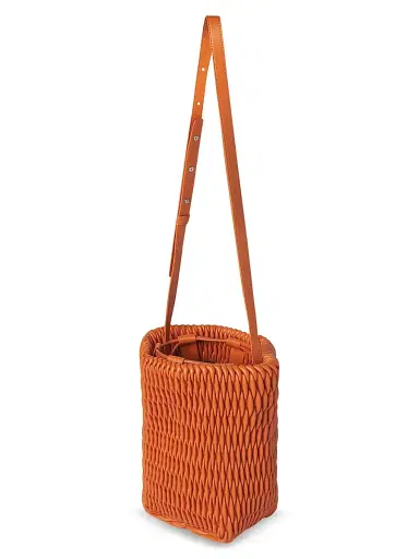 A.L.C. Women's Ivy Smocked Faux Leather Bucket Bag | Thumbnail 2