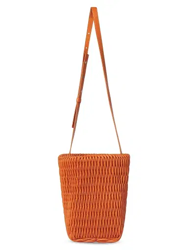 A.L.C. Women's Ivy Smocked Faux Leather Bucket Bag | Thumbnail 1