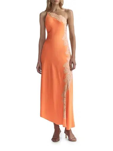 A.L.C. Women's Lou Lace-Trim Satin Midi-Slipdress | Thumbnail 3 A.L.C. Women's Lou Lace-Trim Satin Midi-Slipdress | Thumbnail 3
