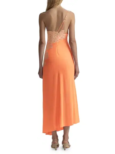 A.L.C. Women's Lou Lace-Trim Satin Midi-Slipdress | Thumbnail 5 A.L.C. Women's Lou Lace-Trim Satin Midi-Slipdress | Thumbnail 5