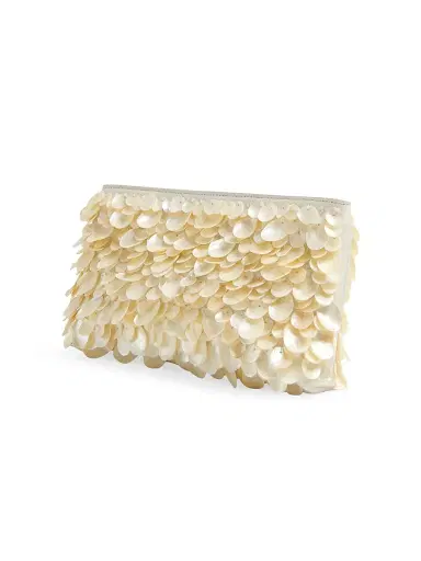 Simkhai Women's Reese Shell-Embellished Leather Clutch | Thumbnail 2 Simkhai Women's Reese Shell-Embellished Leather Clutch | Thumbnail 2