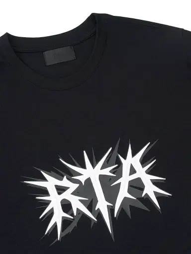 RTA Men's Exodus Liam Logo Slim-Fit T-Shirt - Black Spike Rta | Thumbnail 3 RTA Men's Exodus Liam Logo Slim-Fit T-Shirt - Black Spike Rta | Thumbnail 3