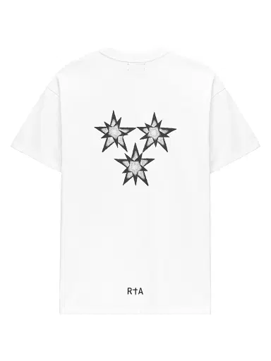 RTA Men's Exodus Colin Oversized T-Shirt - White Smoky Stars | Thumbnail 2