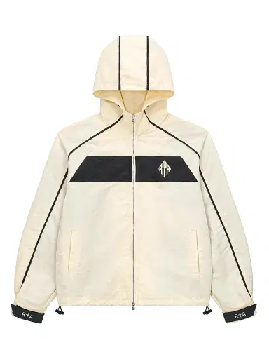 RTA Men's Exodus O-Zayden Hooded Windbreaker Jacket - Raw Sand - Size XXL | Thumbnail 1