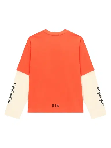 RTA Men's Exodus Loris Double-Layered T-Shirt - Orange Planetary - Size Large | Thumbnail 2