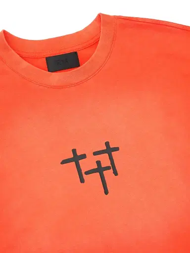 RTA Men's Exodus Loris Double-Layered T-Shirt - Orange Planetary - Size Large | Thumbnail 3