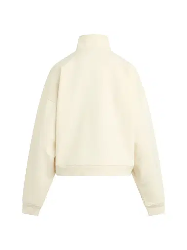 Favorite Daughter Women's The Logo Half-Zip Sweatshirt - Gardenia Light Sage - Size Large | Thumbnail 2