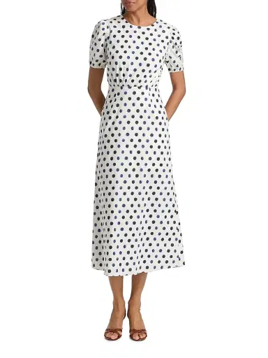 Misa Los Angeles Women's Blanche Polka Dot Midi-Dress - Polka Dot | Thumbnail 2 Misa Los Angeles Women's Blanche Polka Dot Midi-Dress - Polka Dot | Thumbnail 2