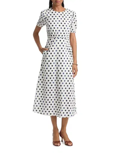 Misa Los Angeles Women's Blanche Polka Dot Midi-Dress - Polka Dot | Thumbnail 3 Misa Los Angeles Women's Blanche Polka Dot Midi-Dress - Polka Dot | Thumbnail 3