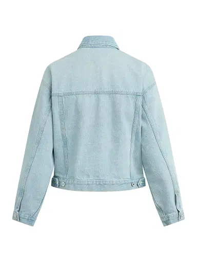 Favorite Daughter Women's The Otto Denim Trucker Jacket - Freeport - Size XS | Thumbnail 2