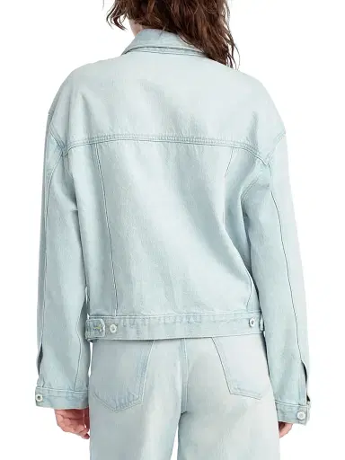 Favorite Daughter Women's The Otto Denim Trucker Jacket - Freeport - Size XS | Thumbnail 5