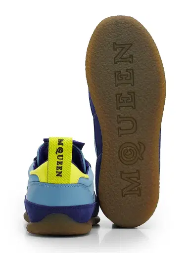 Alexander McQueen Women's EC1 Colorblocked Low-Top Sneakers - Demin Blue Navy Yellow - Size 5.5 | Thumbnail 6 Alexander McQueen Women's EC1 Colorblocked Low-Top Sneakers - Demin Blue Navy Yellow - Size 5.5 | Thumbnail 6