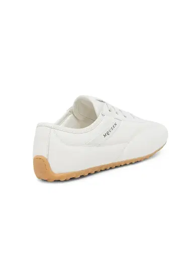 McQueen Women's Boxe Leather Low-Top sneakers - Off White | Thumbnail 3