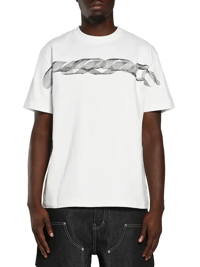 Men's Logo Jersey Crewneck T-Shirt - White