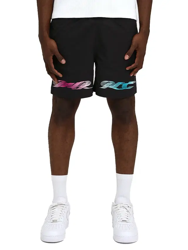Men's All Around Logo Shorts - Black