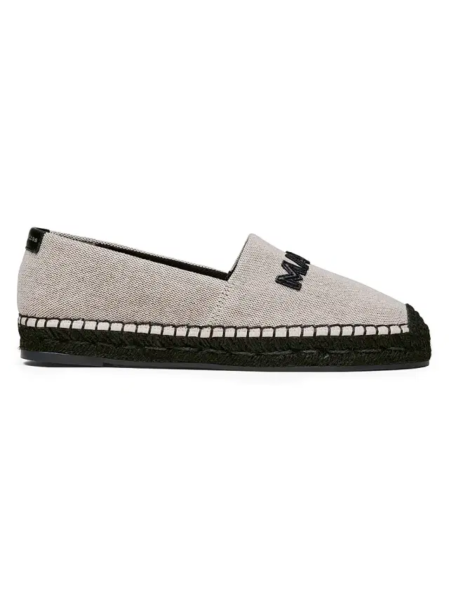 Marc Jacobs Women's Logo Cotton Espadrilles -  Black