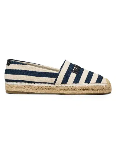 Marc Jacobs Women's Logo Striped Cotton Espadrilles - Blue Sea Multi - Size 5 | Thumbnail 1