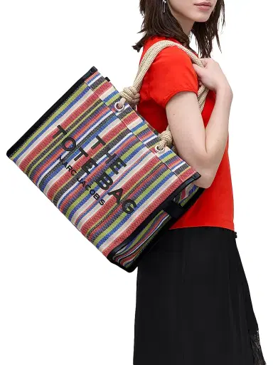 Marc Jacobs Women's The Stripe Mesh Large Tote Bag | Thumbnail 2 Marc Jacobs Women's The Stripe Mesh Large Tote Bag | Thumbnail 2