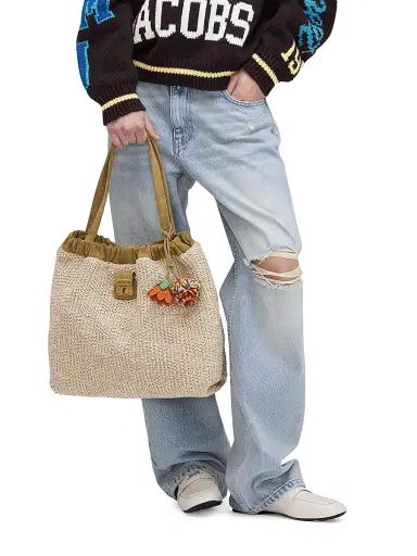 Marc Jacobs Women's The Woven Cristina Tote Bag - Natural | Thumbnail 3
