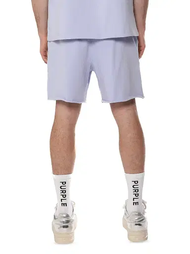 Purple Brand Men's Logo Fleece Elasticized Shorts - Purple | Thumbnail 2