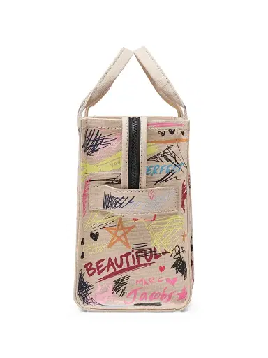 Marc Jacobs Women's The Punk Medium Scribble Canvas Tote Bag | Thumbnail 5 Marc Jacobs Women's The Punk Medium Scribble Canvas Tote Bag | Thumbnail 5