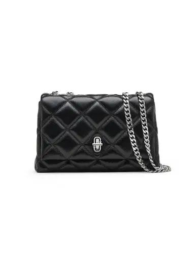 Marc Jacobs Women's The Slim Dual Quilted Convertible Shoulder Bag - Black | Thumbnail 1 Marc Jacobs Women's The Slim Dual Quilted Convertible Shoulder Bag - Black | Thumbnail 1