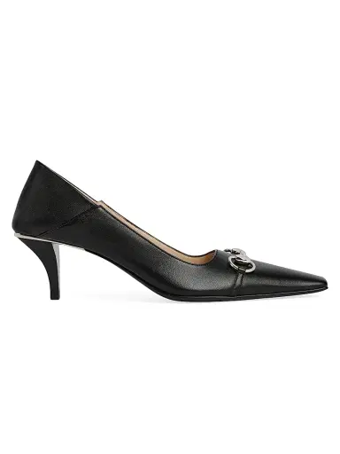 Gucci Women's La Famiglia Neo 55MM Horsebit Leather Pumps | Thumbnail 1 Gucci Women's La Famiglia Neo 55MM Horsebit Leather Pumps | Thumbnail 1