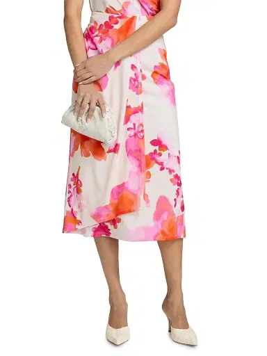Ramy Brook Women's Brielle Floral Midi-Skirt | Thumbnail 3