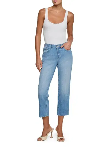 L'Agence Women's Thalina Crop Stovepipe Jeans | Thumbnail 2 L'Agence Women's Thalina Crop Stovepipe Jeans | Thumbnail 2