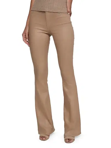 L'Agence Women's Marty Coated High-Rise Flare Jeans - Cappuccino Coated - Size 24 | Thumbnail 3