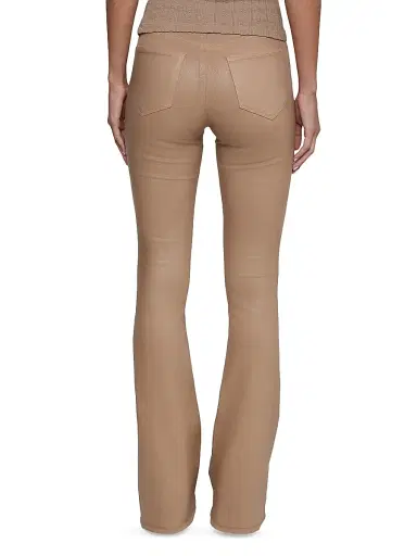 L'Agence Women's Marty Coated High-Rise Flare Jeans - Cappuccino Coated - Size 24 | Thumbnail 5