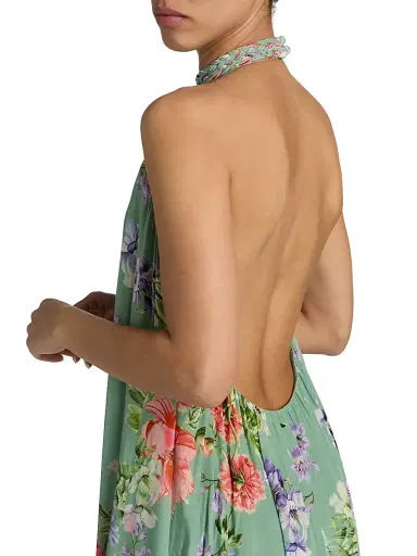 Hemant & Nandita Women's Floral A-Line Maxi Dress | Thumbnail 6