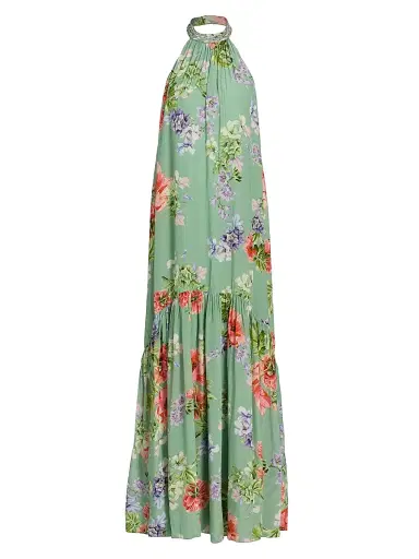 Hemant & Nandita Women's Floral A-Line Maxi Dress | Thumbnail 1