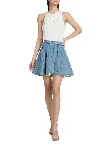 Aknvas Women's Camille Flower Appliqué Cotton Tank | Thumbnail 2 Aknvas Women's Camille Flower Appliqué Cotton Tank | Thumbnail 2