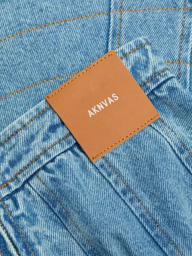 AKNVAS Women's Kalle Denim A-Line Miniskirt - Sky Blue Denim | Thumbnail 7 AKNVAS Women's Kalle Denim A-Line Miniskirt - Sky Blue Denim | Thumbnail 7