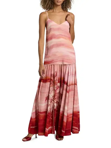 Hemant & Nandita Women's Asma Printed Sleeveless Maxi Dress | Thumbnail 3 Hemant & Nandita Women's Asma Printed Sleeveless Maxi Dress | Thumbnail 3