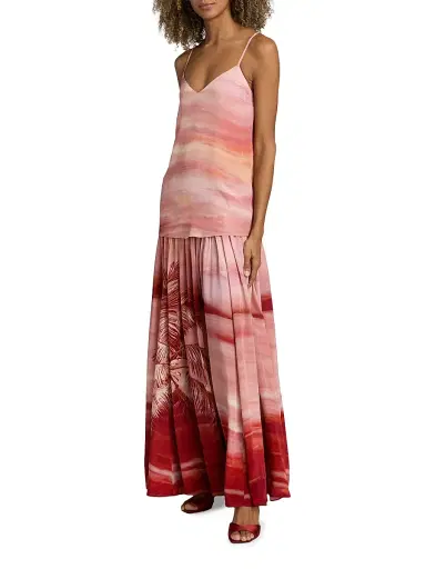 Hemant & Nandita Women's Asma Printed Sleeveless Maxi Dress | Thumbnail 4 Hemant & Nandita Women's Asma Printed Sleeveless Maxi Dress | Thumbnail 4