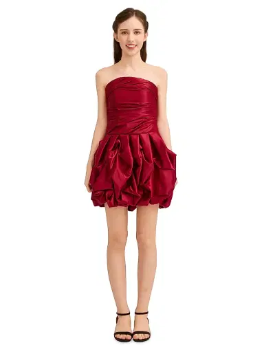 Tulleen Girl's Belblossom Dress - Burgundy | Thumbnail 2 Tulleen Girl's Belblossom Dress - Burgundy | Thumbnail 2