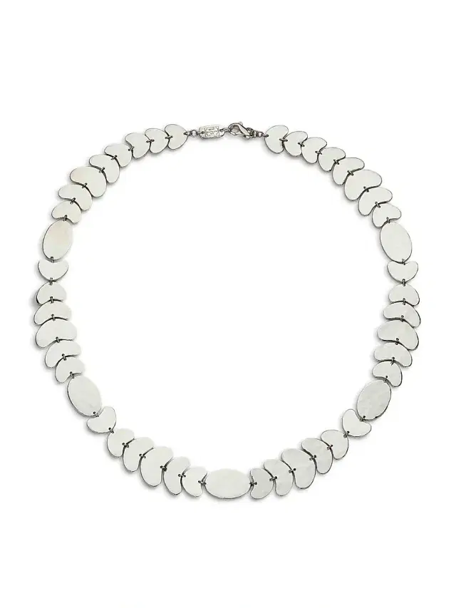 Women's Classico Sterling Silver Collar Necklace - Silver