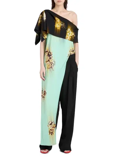 Proenza Schouler Women's Haya Printed One-Shoulder Tunic Top | Thumbnail 2 Proenza Schouler Women's Haya Printed One-Shoulder Tunic Top | Thumbnail 2